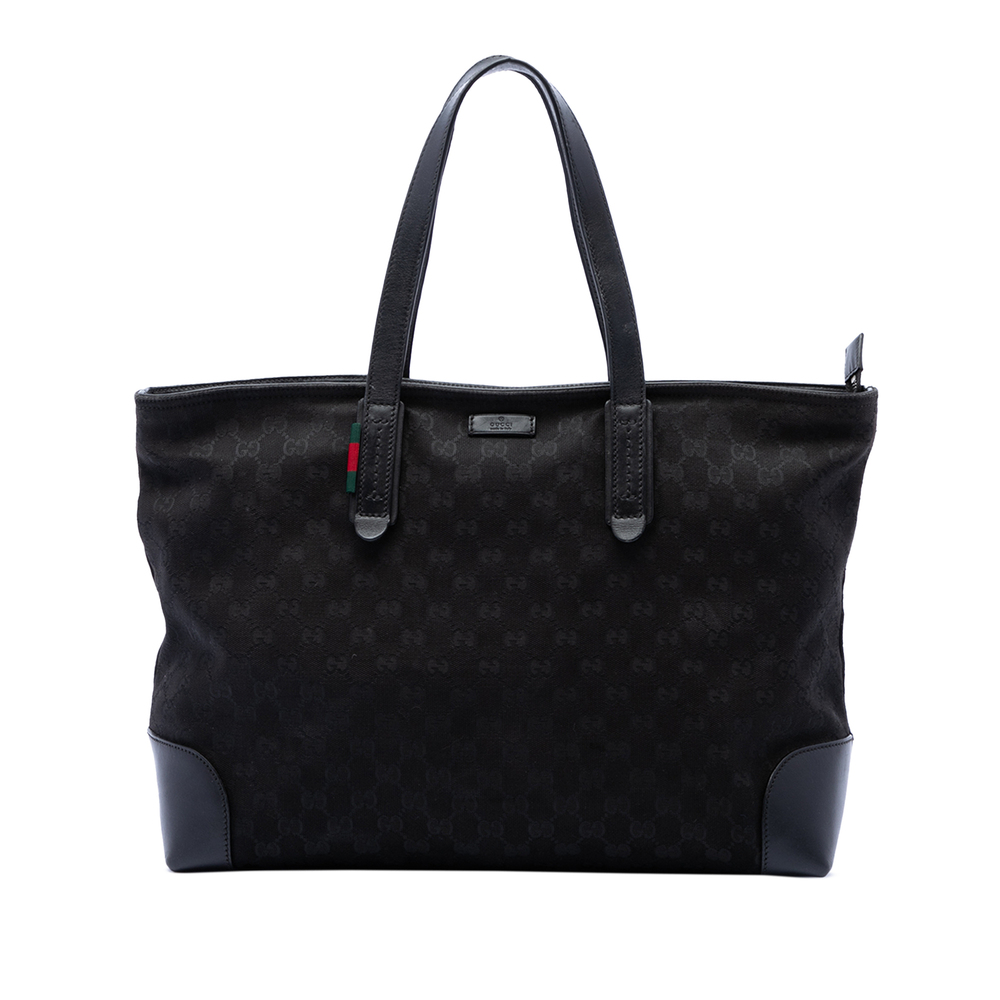 Pre-Loved Gucci GG Canvas Web Tote - Picture 1 of 6